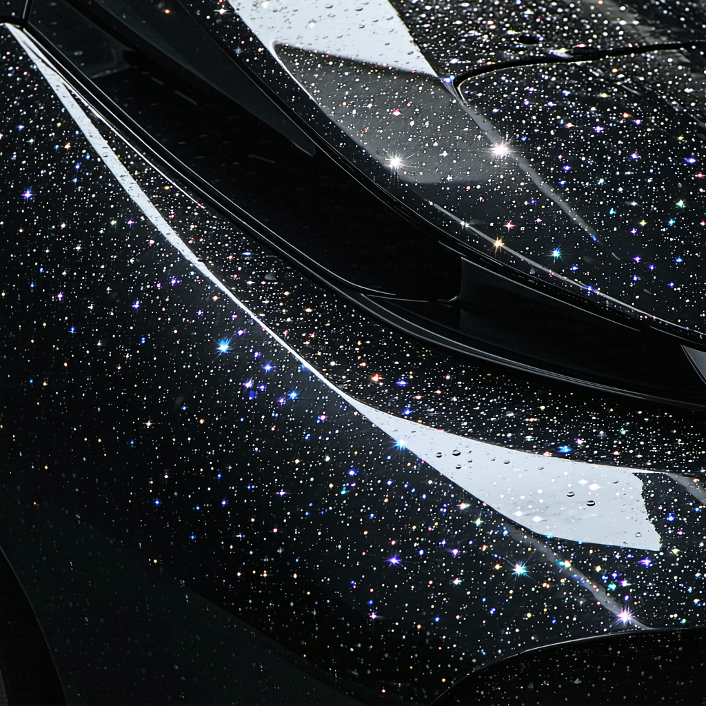 Obsidian Diamond Black PPF Swatch
